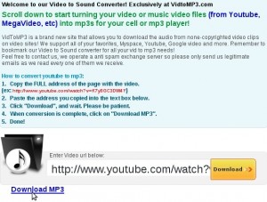 Convertire video youtube in mp3